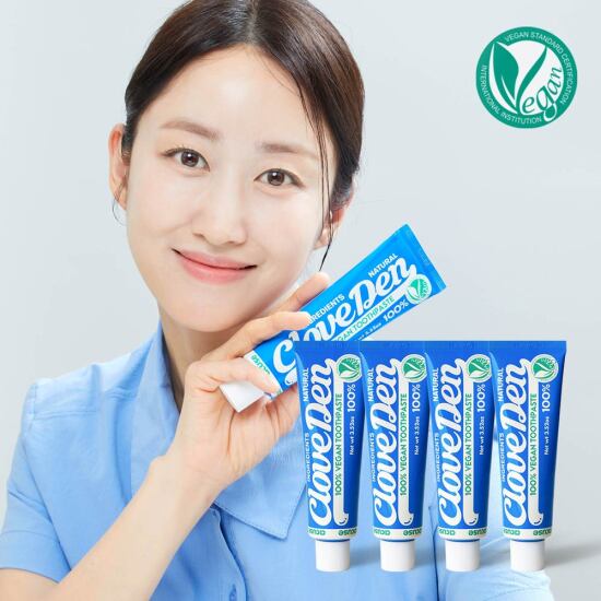 [클로브덴]클로브덴 비건 치약 오리지널 100g 4개, 데일리 잇몸케어
