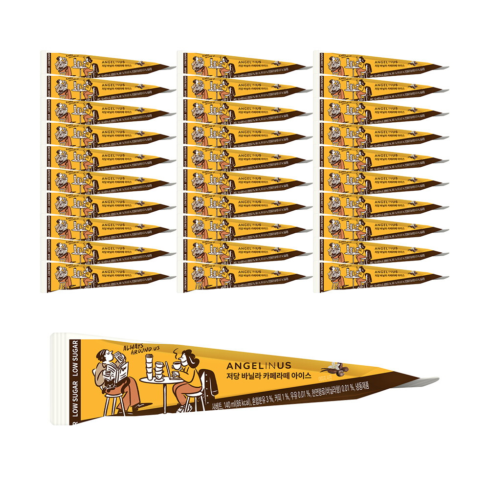 롯데웰푸드 엔제리너스 저당 바닐라 카페라테 아이스 140ml x30개