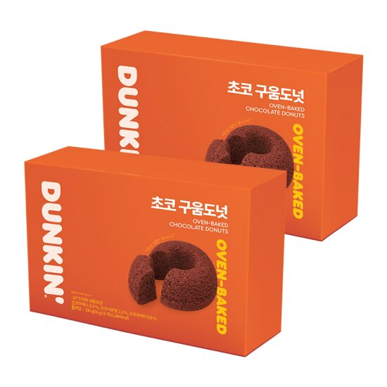 던킨도너츠 초코 구움도넛 12개 (6eaX2박스)