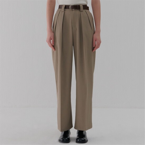 [카미노][카미노] BELT WIDE PANTS BEIGE