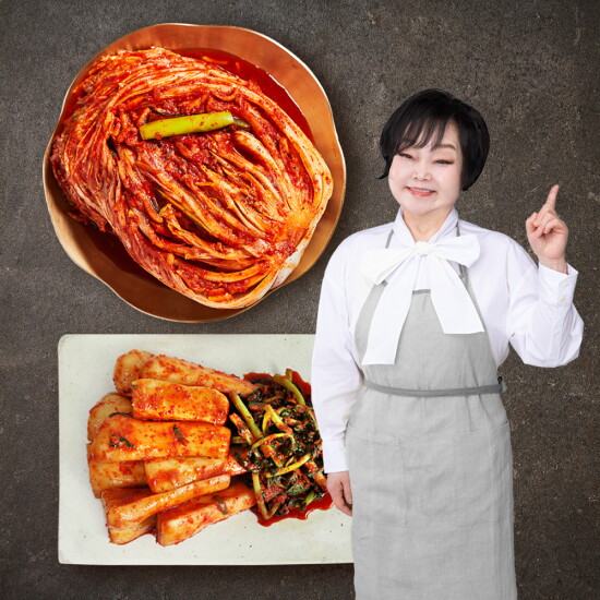 [키친스토리]빅마마 이혜정의 맛있는 포기김치 6kg+총각김치 2kg