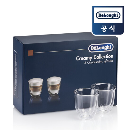 [드롱기]드롱기 Creamy Collection 카푸치노 잔 6P 세트 DLSC301