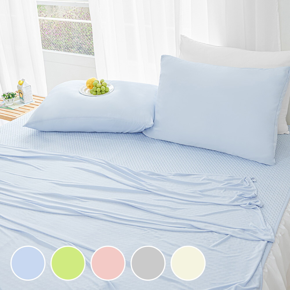 ㈜백광 더 자리 [시크릿특가]냉감 아이스 냉장고 홑이불 세트 Q(180x210)