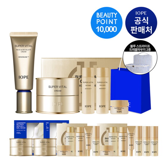 [아이오페][미위크LIVE+][아이오페]슈퍼바이탈 크림 50ml 기획세트 + 넥앤데콜테 크림 40ml (+뷰티포인트 1만점적립/ID당1회)