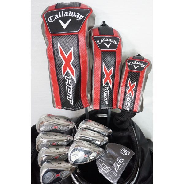 (주)에스브릿지 캘러웨이(CALLAWAY) [하프클럽/캘러웨이]캘러웨이 23년형 뉴 X-HOT 카본 남성용 풀세트 캐디백 포함 캘러웨이 코리아 정품