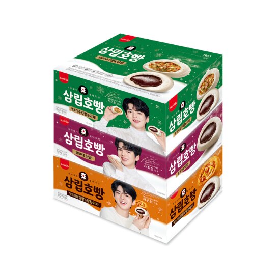 [돌아온삼립호빵] 개별포장 상온호빵 12입 1박스 택 (단팥/단팥야채/단팥피자)