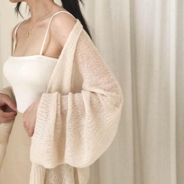 알티피아 [하프클럽/알티피아]냉장고 인기 여성스러운 데일리 상의 쿨링 가디건 루