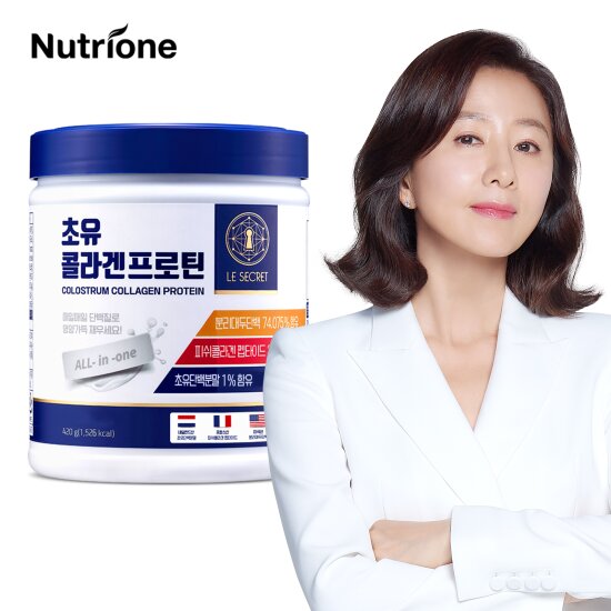 [더블] 뉴트리원 Le Secret 초유 콜라겐 프로틴 시즌2 (420g*12통+텀블러 4개+스푼12개)