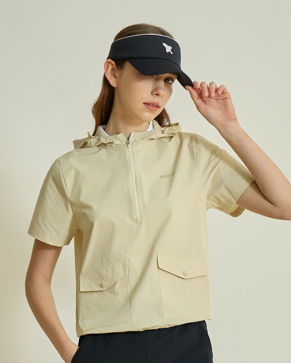앤투마스 [앤투마스] 여성 S/S 써클 스페이스쉽 후드 아노락 ABE2FJP553 크림