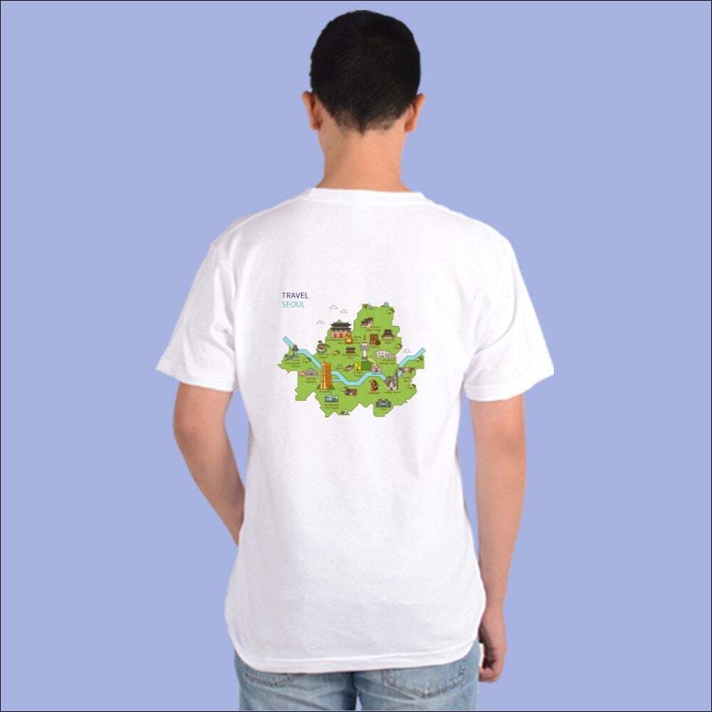 톰스외 오너클랜 국내여행 여름휴가 전국지도 관광지도 반팔티