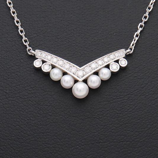 쇼메 [구구스]중고명품 쇼메 다이아 조세핀 아그레뜨 목걸이 (NO 10139553)