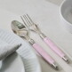 [메종프라질][최초가 399,000원]  메종라귀올 커트러리 4인조 세트(24P) 파스텔 핑크+ 조리도구 세트 (4P)