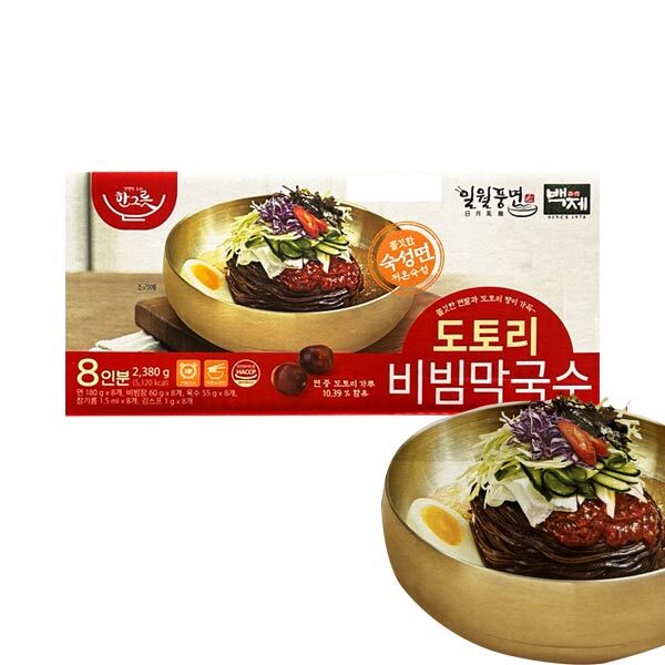 코스트코 코스트코 백제 도토리 비빔 막국수 297.5g×8