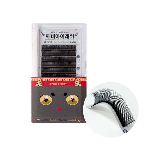 알티피아 [하프클럽/알티피아]깨비아이 피콕 포인트래쉬 애니메 속눈썹 5D 12줄