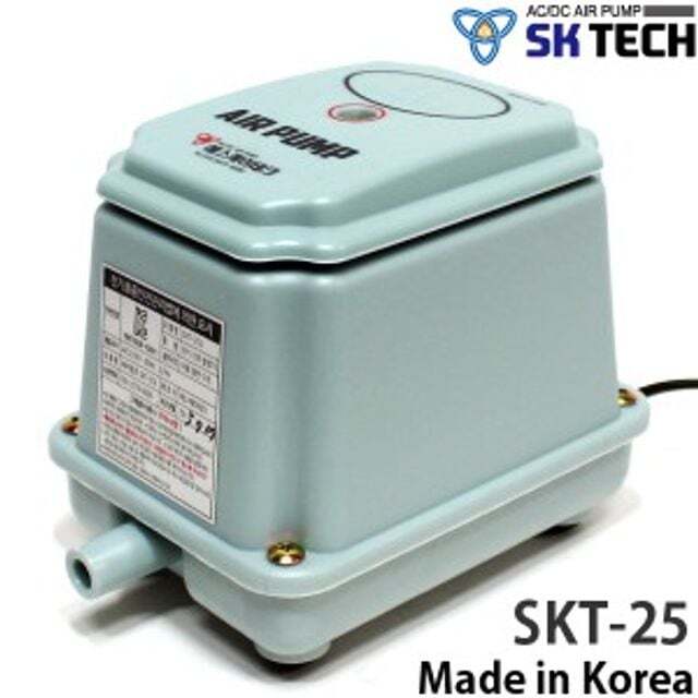 위더스샵 오너클랜 대형 에어펌프 기포발생기 수족관 수조 물고기 산소 SKT-25L