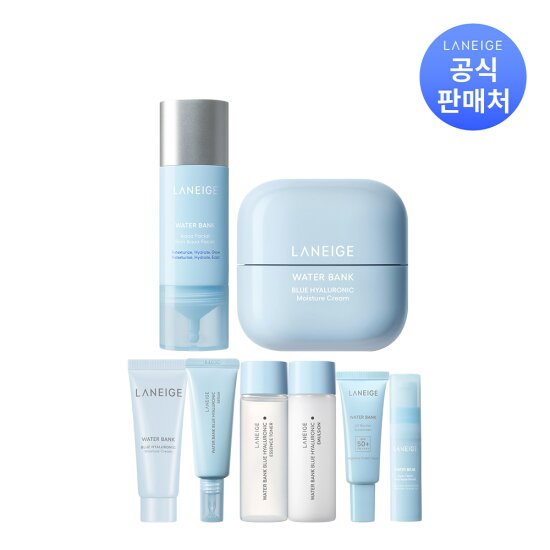 [라네즈] 워터뱅크 아쿠아 페이셜 30ml + 블루 히알루로닉 모이스처 크림 50ml