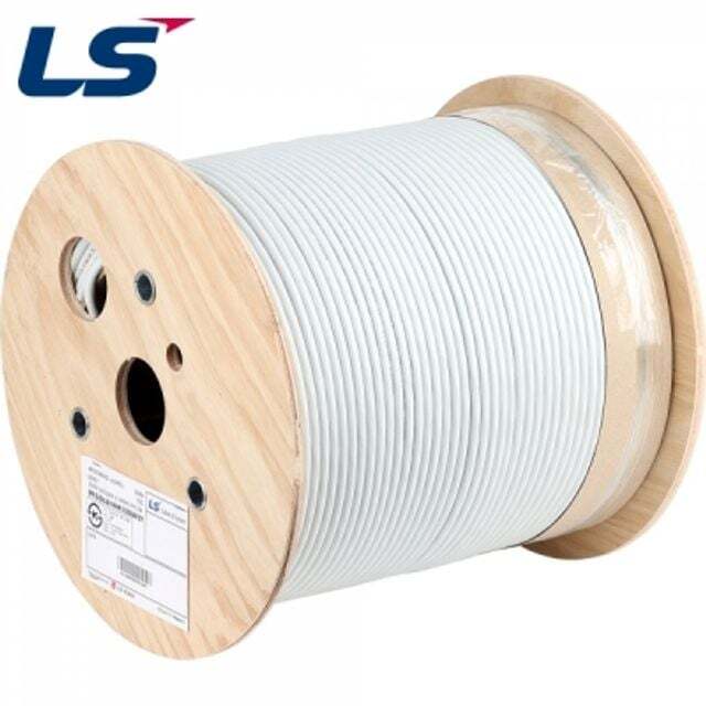 에이치플러스몰 LS전선 CAT.6 SF/UTP 케이블 300m (단선/그레이) SFP-G-C6G-E1VN-M 4P GY