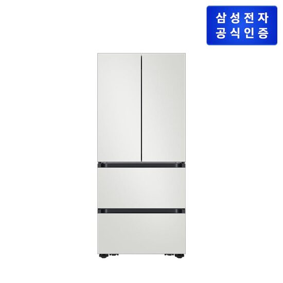 [삼성전자][420L] 비스포크 AI 김치플러스 4도어 키친핏 Max 420L RK70F42M2A[코타 화이트]