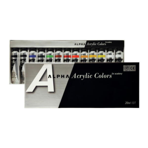 아트박스 아트박스/알파 알파 아크릴 물감 실버 라벨 20ml 13색