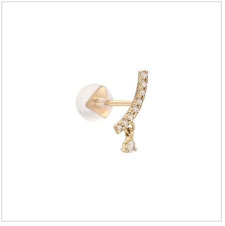 미니골드(주얼리) (10K)샤인드롭라인 피어싱 EHOM0024_MA