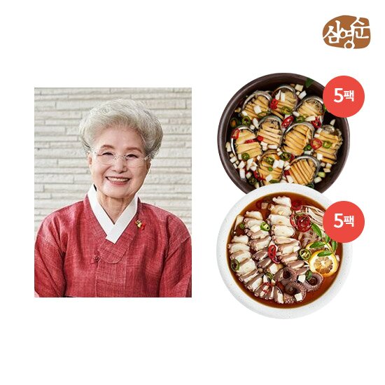 심영순선생님의 궁중 전복장5팩 +  문어장5팩, 총 10팩
