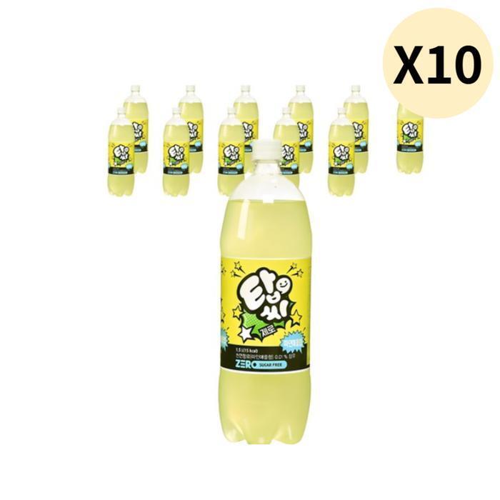 일화초정공장 셀러허브 식품 일화 탑씨 제로 파인 탄산 음료수 1.5L 12pet X10
