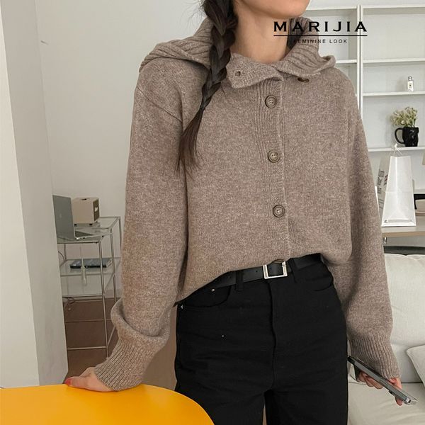 마리지아(하프) [하프클럽/마리지아]빨간 머리 앤 니트 후드 가디건 MKTB31092