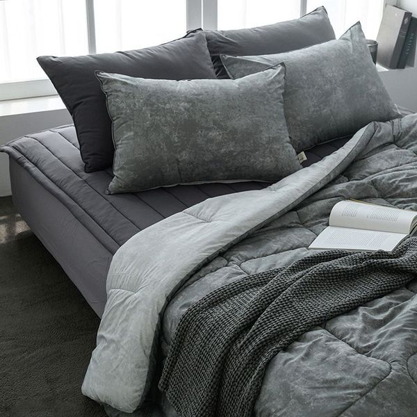 알티피아 [하프클럽/알티피아]차콜 M2 이불패드세트 차렵이불 Q 마블 퀸 패드세트