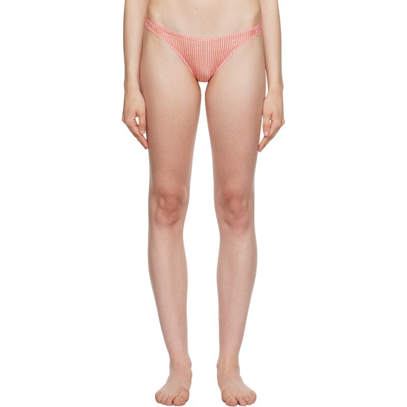 KIKI DE MONTPARNASSE 키키 드 몽파르나스 키키 드 몽파르나스 핑크 스트라이프 티팬티 231015F074002