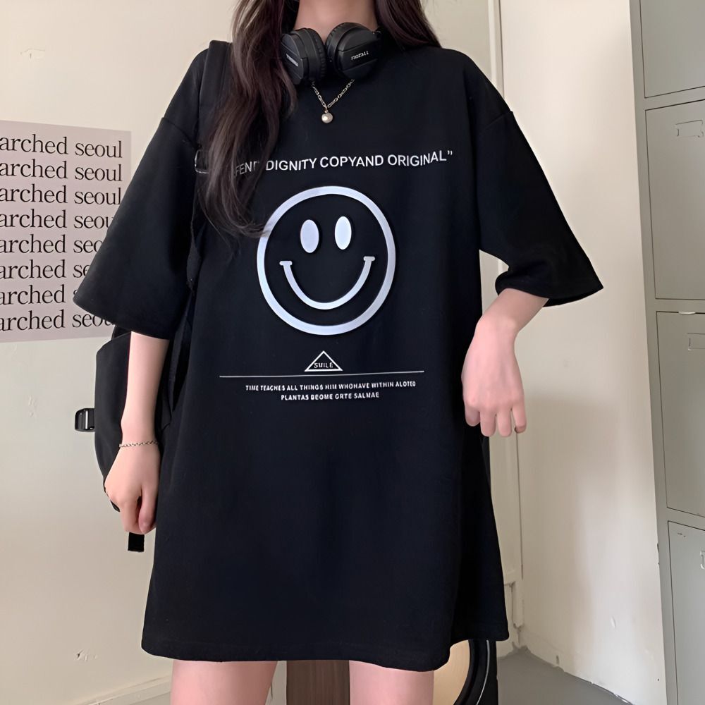 지오벤처스 데일리 스마일 오버핏 반팔티 JSC-24052601