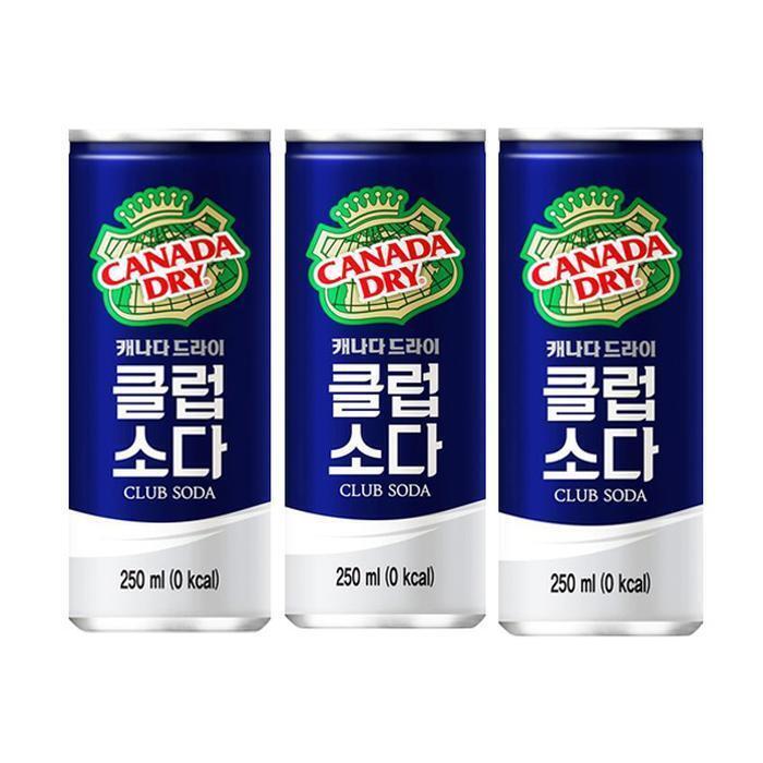 코카콜라 [코카콜라]캐나다드라이 클럽소다캔 250mlx30개 하이볼 (16347052)