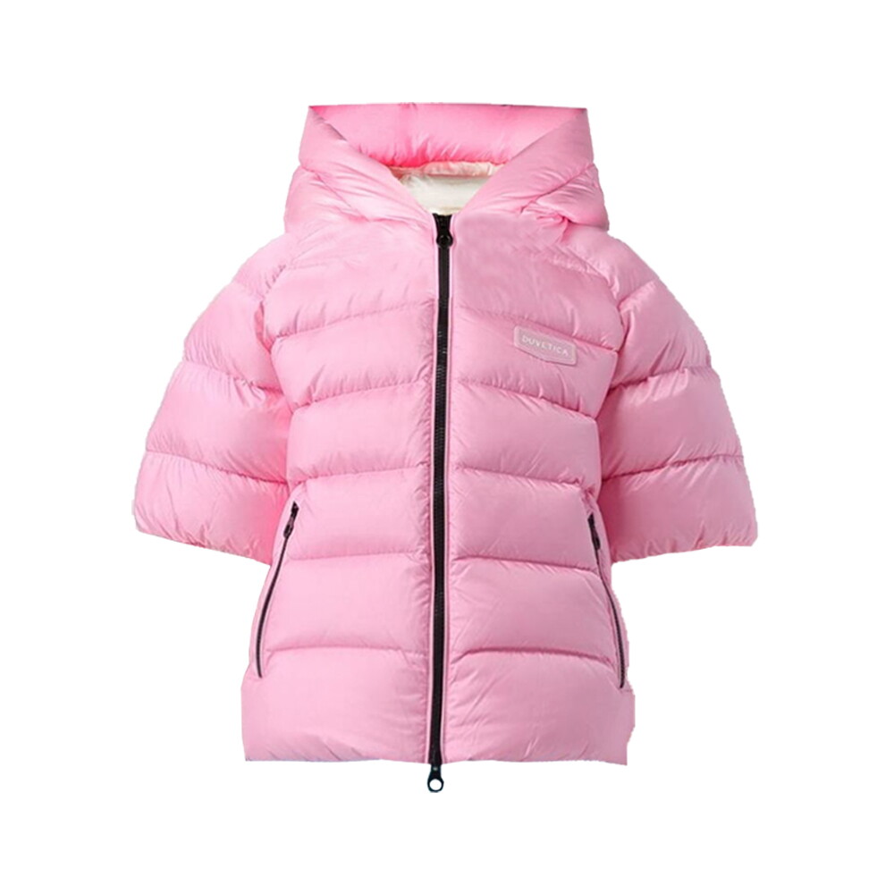 듀베티카 25FW SADAMELIK 하프 슬리프 후드 패딩 핑크 VDDH15135K0001 PKL