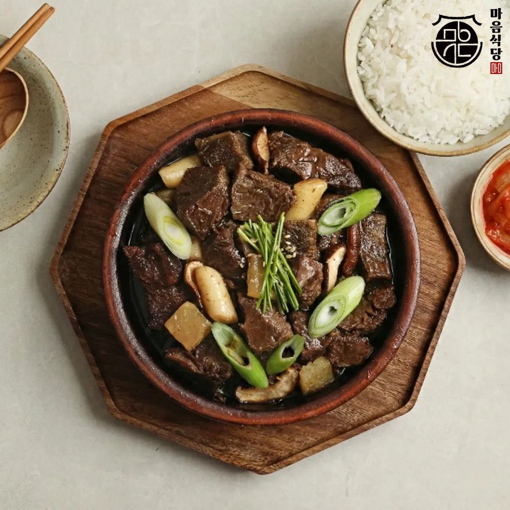 (주)다담 소노정 [마음식당] 국내산 뼈없는 소갈비찜 500g x 9팩, 실온보관 순살갈비