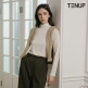 [텐업]24FW 울 블렌디드 모크넥 티블라우스 5종