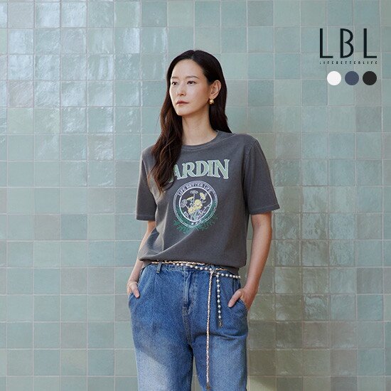 [LBL][LBL X NICE CLAUP] (26SS) 자르뎅 피그먼트 티셔츠 3종