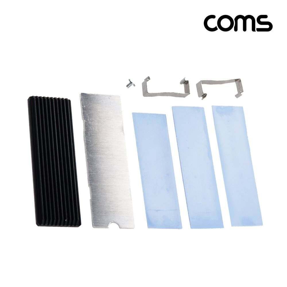 오너클랜 TBZ Coms 알루미늄 방열판 열전도 써멀패드 발열방지 NVMe NGFF 하단 고정