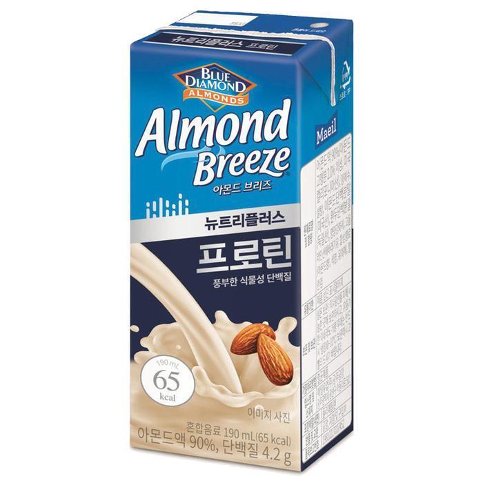 셀러허브 식품 [매일유업] 매일 아몬드브리즈 프로틴 190ml x 72팩