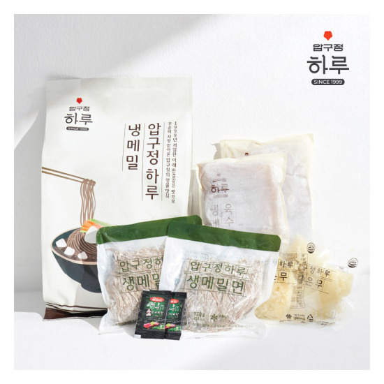 [압구정하루][압구정하루] 냉모밀 밀키트 (생모밀 2인분+육수)