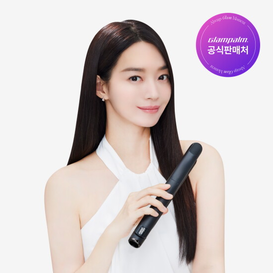 [글램팜](GP201TPB) 글램뮤즈 터치 플랫 (퓨어블랙)  판고데기 미용실 매직기