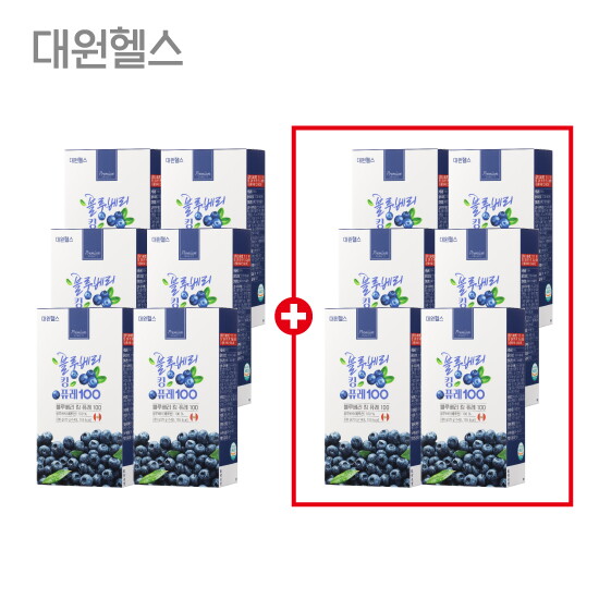 [대원제약]●방송에서만[6+6박스] 대원제약 블루베리 킹 퓨레 100 (20g X 14포 X 12박스)