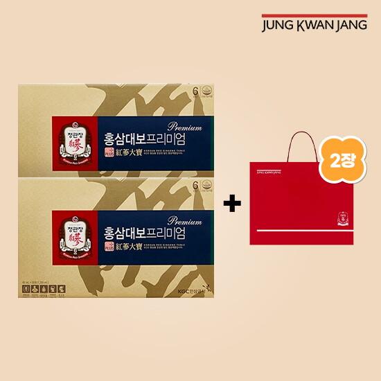 [정관장][정관장][선물포장] 홍삼대보프리미엄 (40ml x 30포) 2박스 + 쇼핑백 2개