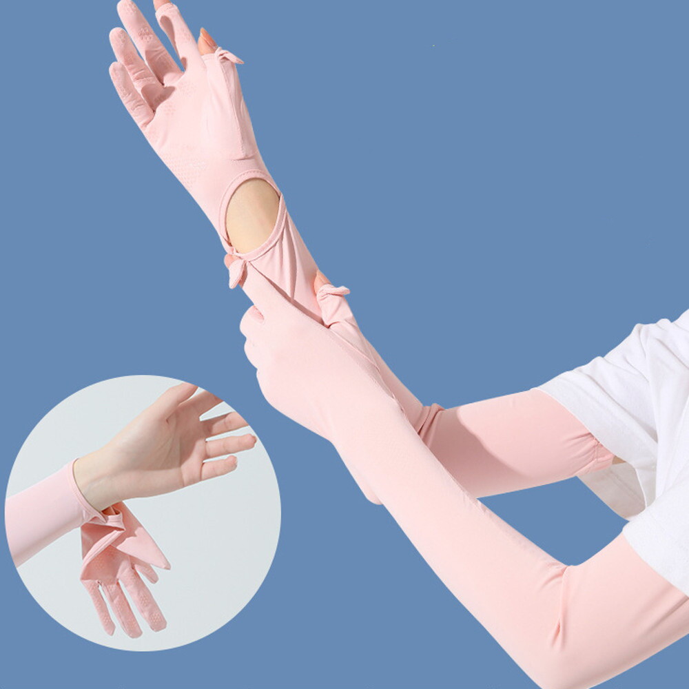 모찌봉 UPF50 고급 냉감 아이스 촉감 논슬립 운전 골프 팔토시 3col