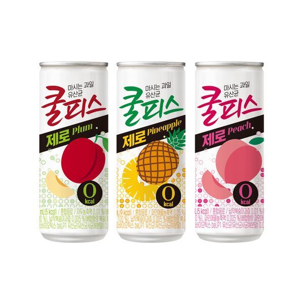 교보문고 (주)서희에프앤비 동원 쿨피스 제로 자두+복숭아+파인애플 230ml 30캔