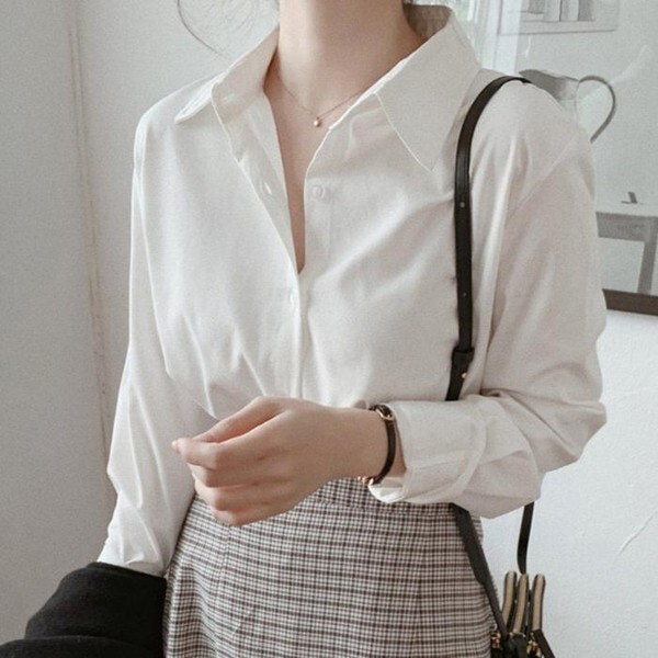 셀러허브(하프클럽) [하프클럽/셀러허브_여성트랜드패션]Rly 모던 디자인 기본적인 칼라 스타일링 베이직 셔츠