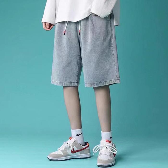 도매신 셀러허브 남성 [슈썸] 남성 허리 밴딩 버뮤다 데님 반바지 IS-DNP20