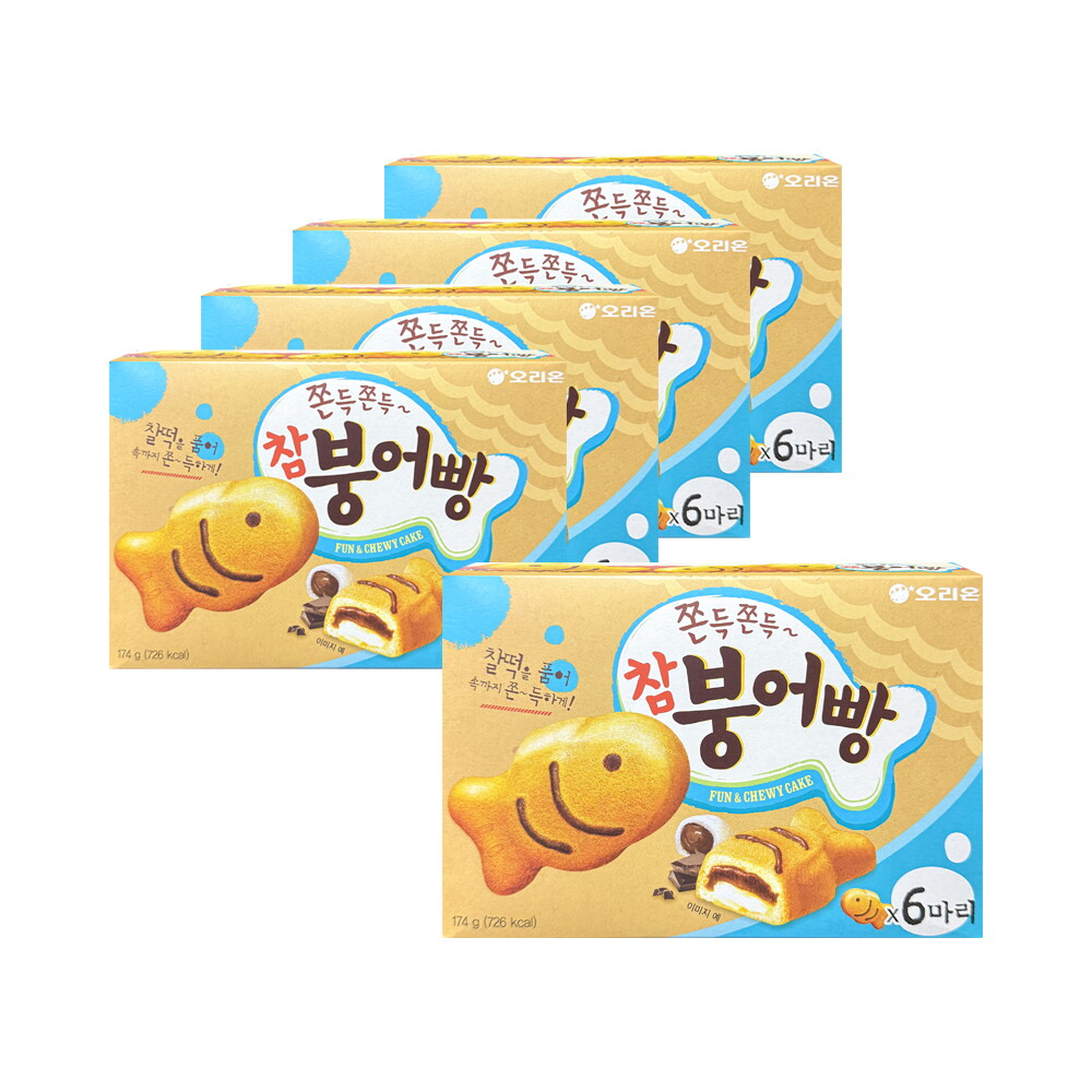 오리온 오리온 쫀득쫀득 참붕어빵 174g x 5개