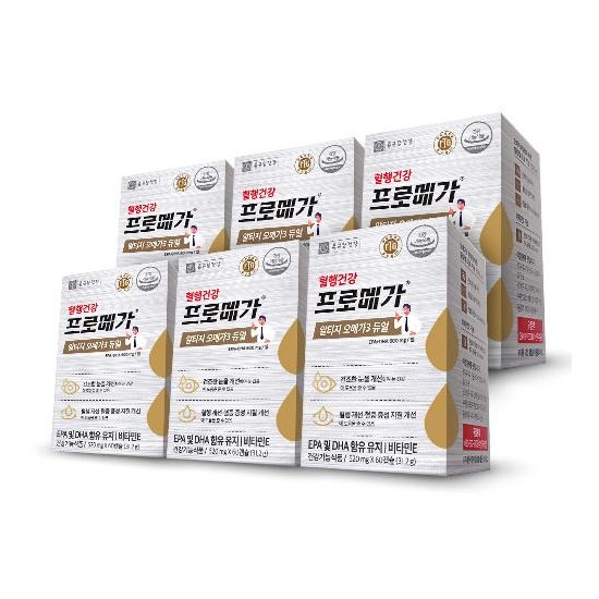 ○[+10% 적립금 더!][6개월]종근당건강 프로메가 알티지 오메가3 듀얼 6박스(1박스: 520mg*60캡슐)
