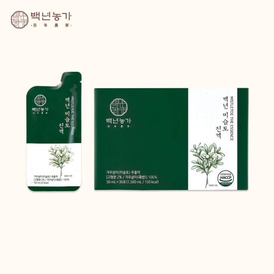 [백년농가][백년농가]미슬토 겨우살이 진액  (50mL x 30포) x 1박스