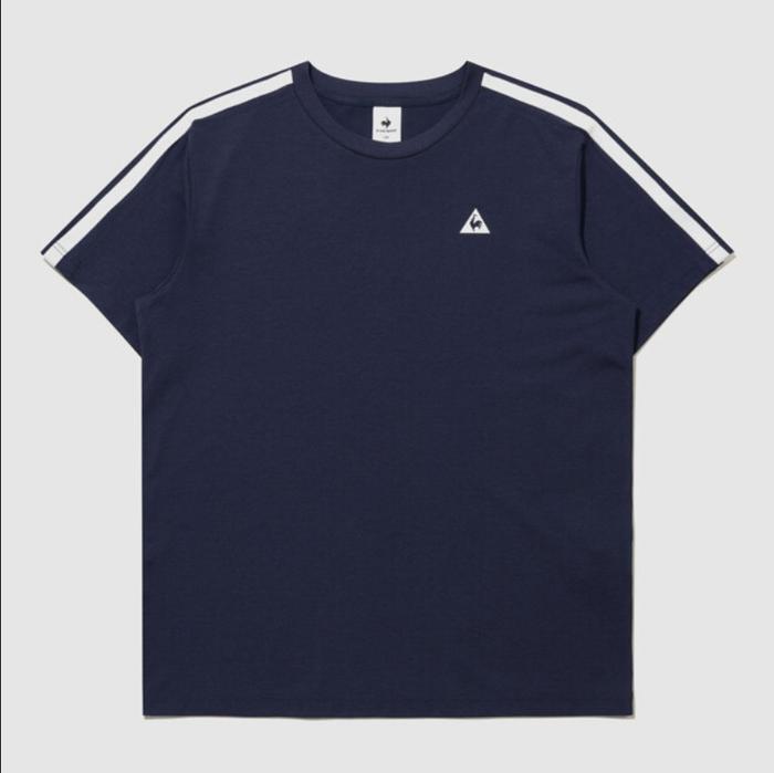 셀러허브 스포츠 르꼬끄 QR123LRS31 유니 선데이 르프레쉬 반팔티 /  DARK NAVY