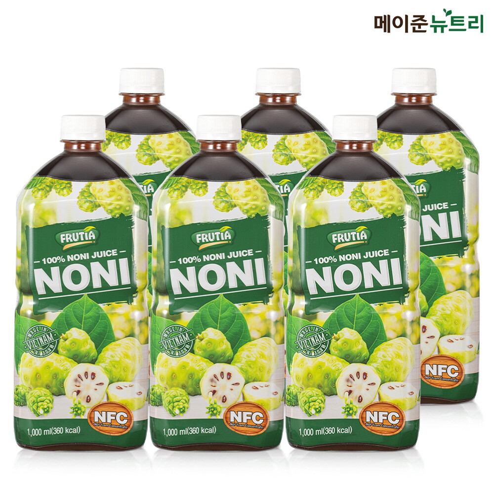 메이준뉴트리 [메이준뉴트리] NFC 프루티아 100% 노니주스 원액 (1,000mlⅹ6병)